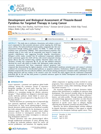 تطوير وتقييم بيولوجي للبيريدينات القائمة على الثيازول للعلاج الموجه لسرطان الرئة