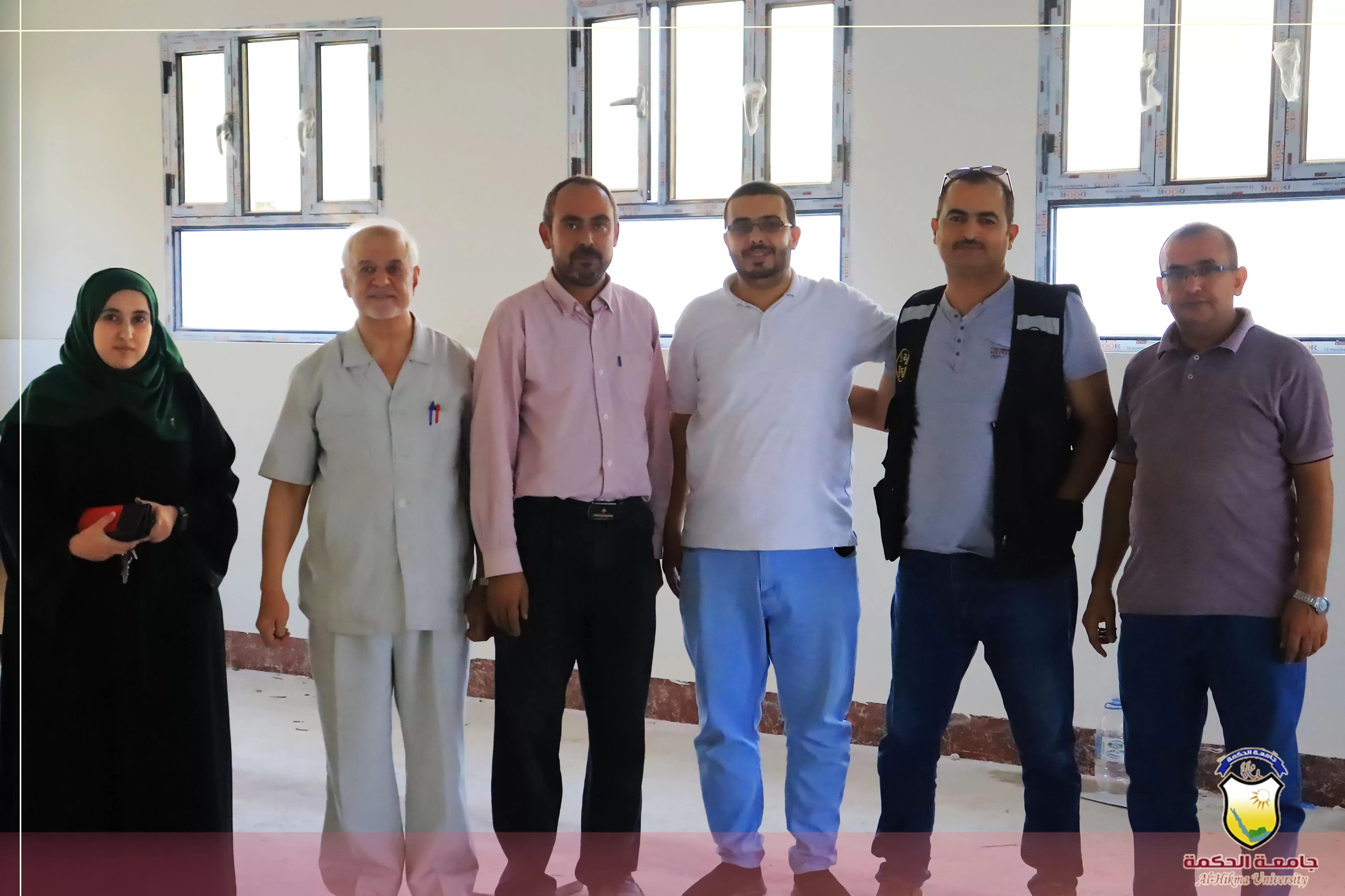 نائب رئيس جامعة الحكمة الدكتور ماجد القطوي يتفقد سير عملية التوسعة واستحداث المرافق التعليمية بمبنى الجامعة
