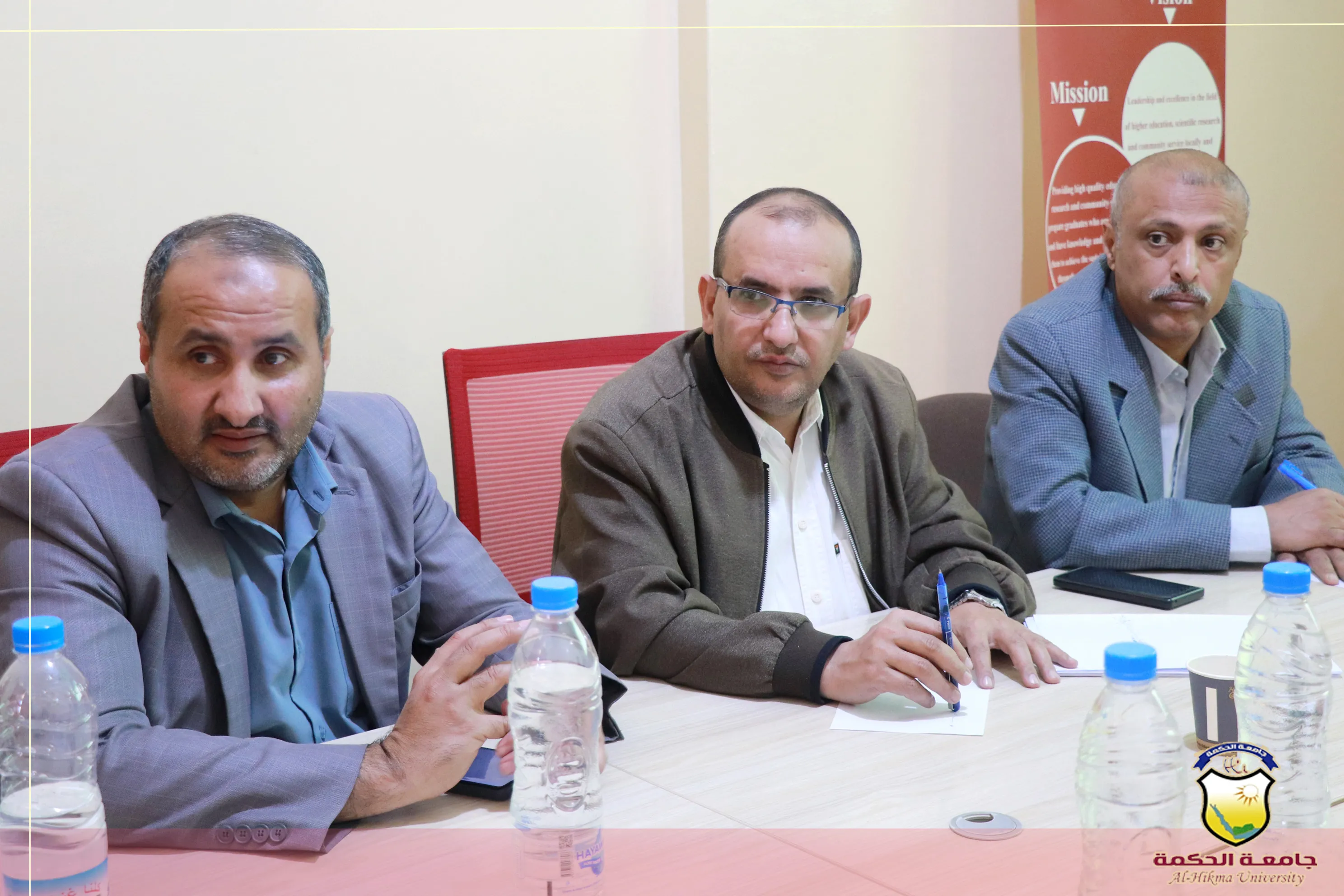 The Higher Committee for Development and Quality Assurance at Al-Hikma University – Yemen holds a meeting to discuss the progress of the educational process for the second semester