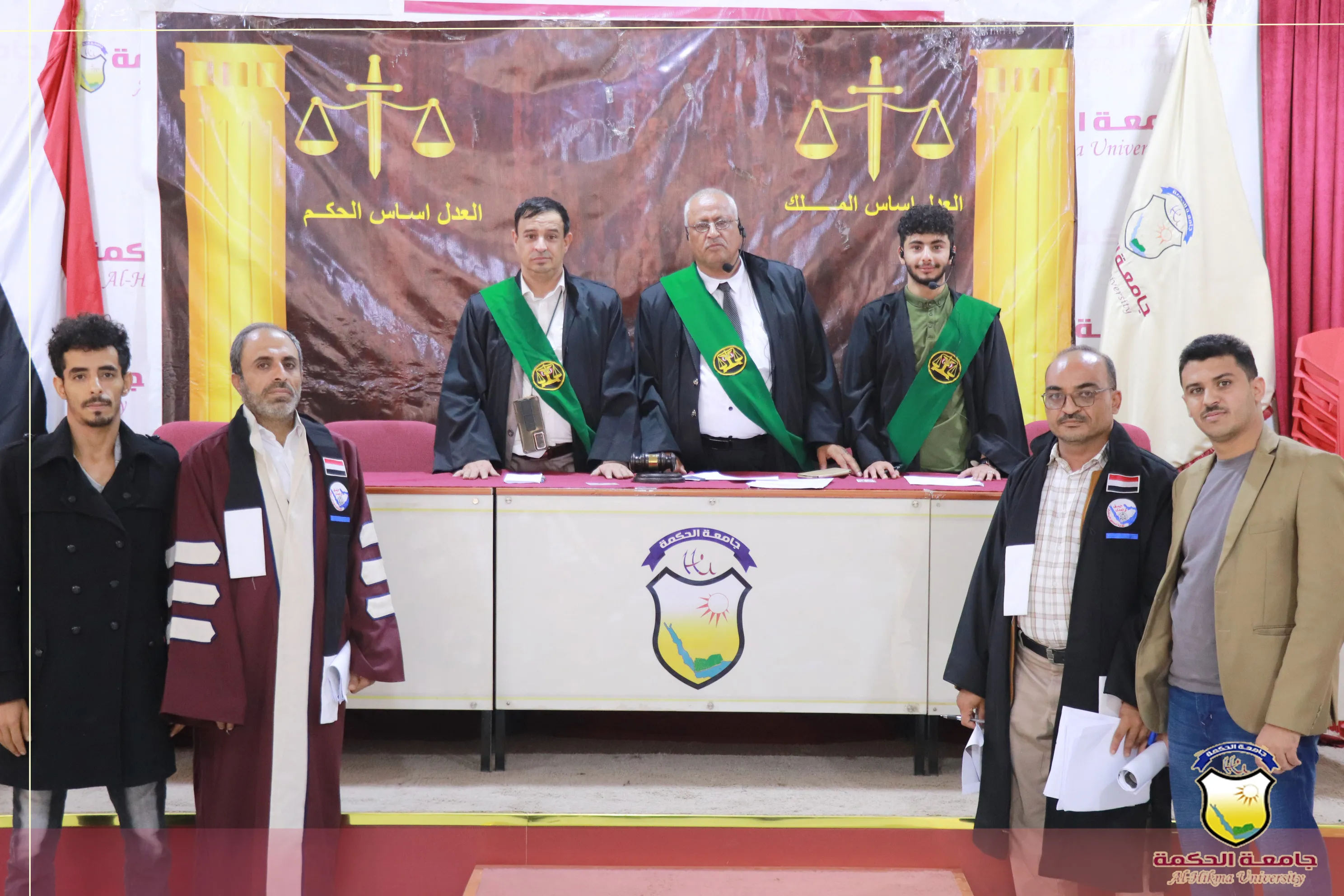 قسم الشريعة والقانون بجامعة الحكمة يفتتح أولى جلسات المحكمة الافتراضية لهذا العام ضمن تطبيقاته العملية