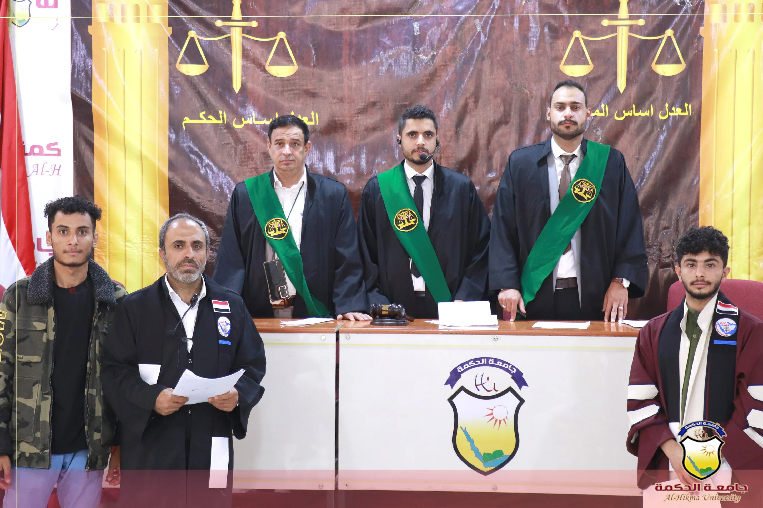 قسم الشريعة والقانون بجامعة الحكمة يفتتح أولى جلسات المحكمة الافتراضية لهذا العام ضمن تطبيقاته العملية